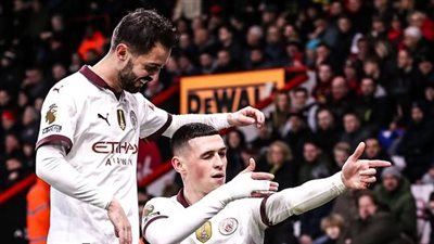 مانشستر سيتي يحقق الفوز على بورنموث بهدف فودين في الدوري الإنجليزي