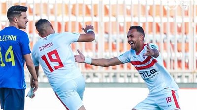 ناصر منسي يسجل هدف الزمالك الثاني أمام أبو سليم الليبي 