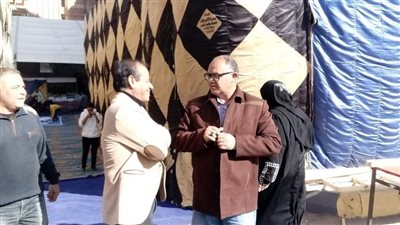 سكرتير مساعد محافظة الجيزة يتفقد تجهيزات معرض أهلا رمضان بالبدرشين (صور)