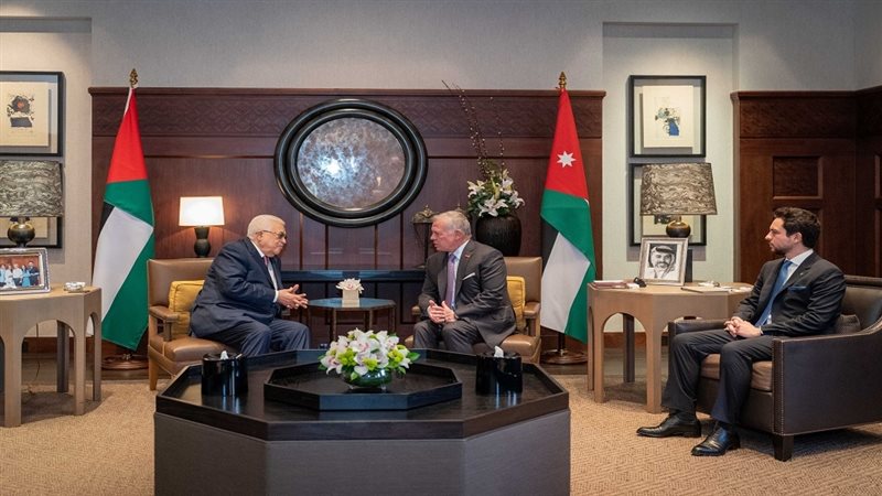 العاهل الأردني وعباس،فيتو