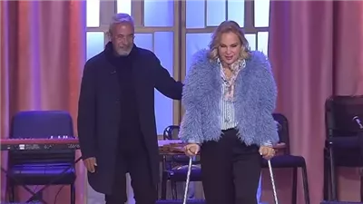 إصابة شيرين رضا بكسر في القدم (صور)