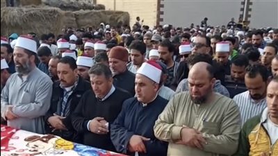 جنازة مهيبة لتشييع النصف الثاني من جثمان ضحية القتل علي يد مدرس بالدقهلية