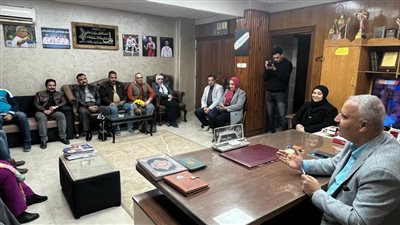 وكيل وزارة الشباب والرياضة بالقليوبية يستقبل لجنة متابعة مركز الفنون
