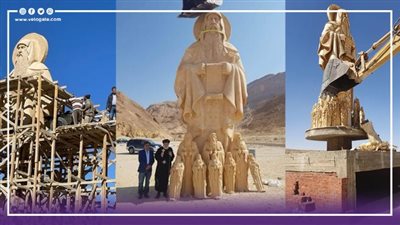 إزالة تمثال الأنبا أنطونيوس بالبحر الأحمر بعد إثارته للجدل ومخالفة تعاليم الكتاب المقدس (صور)