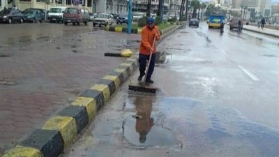 تقلبات جوية وأمطار متوسطة على مناطق متفرقة بالإسكندرية (بث مباشر) 