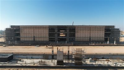 نسب تنفيذ محطة وادي النطرون بالخط الأول للقطار السريع (صور)