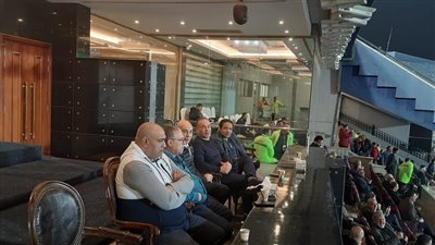 جهاز منتخب مصر بقيادة حسام حسن في مباراة الأهلي وبلدية المحلة