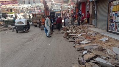 محافظ الغربية يتابع أعمال رصف وتطوير شارع الجمهورية بالسنطة