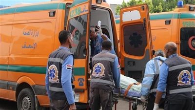 النيابة تعاين موقع انقلاب ميكروباص أعلى محور 26 يوليو 