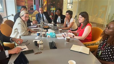 ياسمين فؤاد تلتقي شركاء العمل البيئي عالميًا لبحث اتفاق البلاستيك العالمي