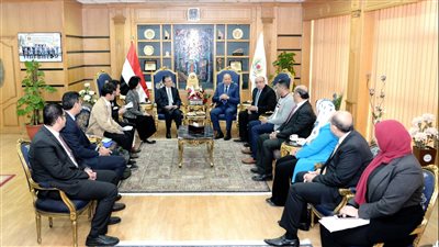 18 صورة ترصد زيارة السفير الياباني لجامعة المنصورة لبحث سبل التعاون