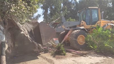 إزالة 240 حالة تعد بمساحة 18729 مترا في الدقهلية 