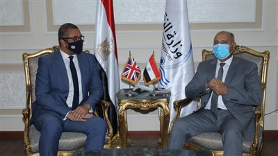 وزير النقل يستقبل وزير الدولة البريطاني للشرق الأوسط