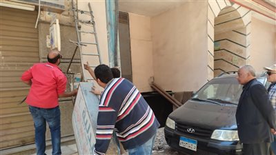 استمرار حملات إزالة الإعلانات العشوائية في الدقهلية 