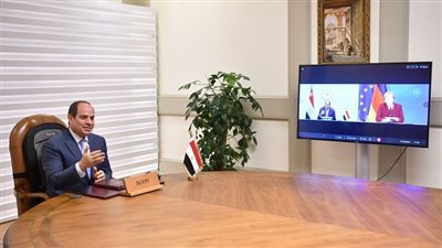 قضايا سد النهضة وليبيا وفلسطين تتصدر مباحثات السيسي وميركل