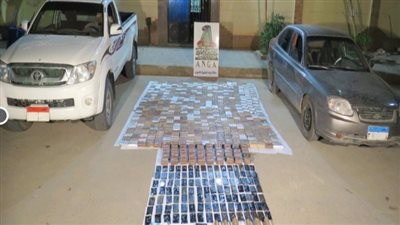 ضبط 4850 طربة حشيش وكمية من مخدر الأفيون بحوزة تشكيل عصابي بالسويس