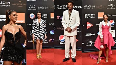 إطلالات لافتة في خامس أيام مهرجان الجونة السينمائي | صور