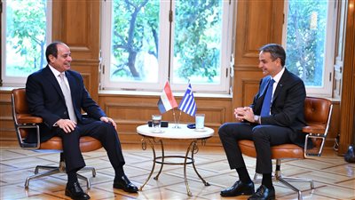  رئيس وزراء اليونان يقيم مأدبة غداء تكريما لـ السيسي