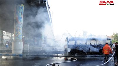 الدفاع السورية تعلن حصيلة ضحايا الجيش في انفجار حافلة عسكرية بدمشق