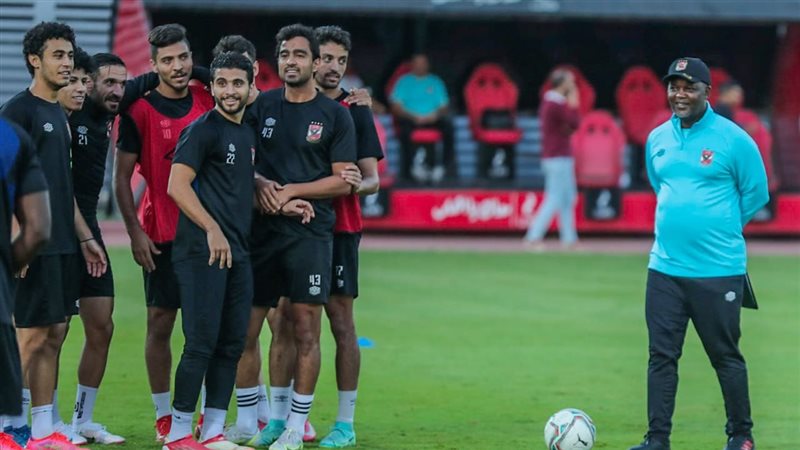 جانب من مران الأهلي