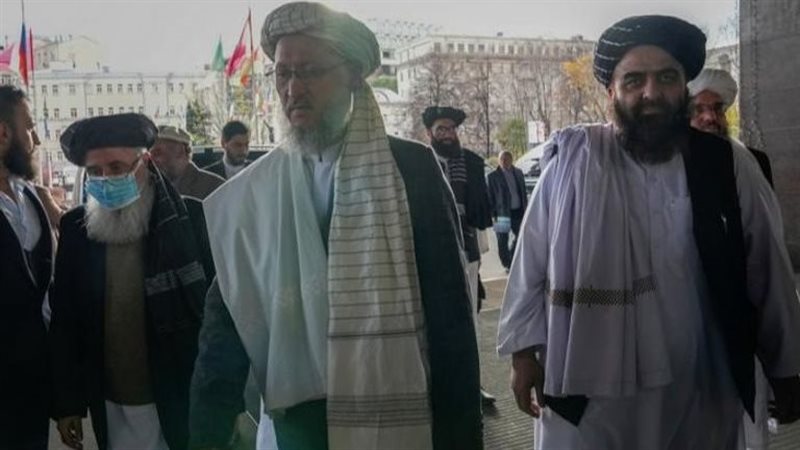 لحظة وصول وفد طالبان