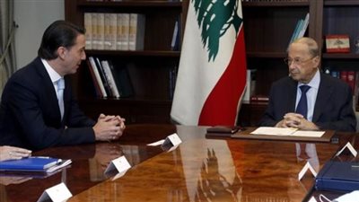  ميشال عون يبحث ترسيم الحدود البحرية مع إسرائيل برفقة وسيط أمريكي