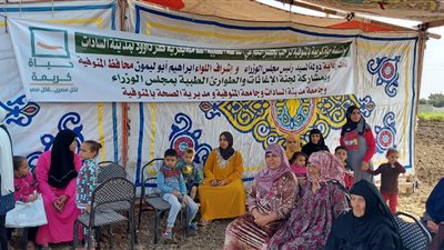 انطلاق القافلة الطبية للكشف على الأسر الأولى بالرعاية بالسادات
