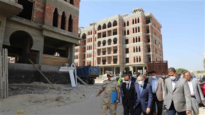 محافظ المنيا يتابع أعمال إنشاء 78 عمارة ضمن مشروع التطوير العمراني