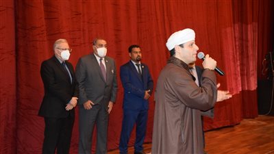 قابيل والتهامي وهاني شنودة يشاركون في احتفالية المولد النبوي بجامعة حلوان 