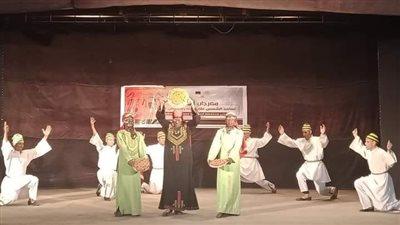 الوادي الجديد للفنون الشعبية تشارك في مهرجان تعامد الشمس على رمسيس الثاني