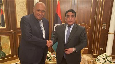 وزير الخارجية يُجري لقاءات مع رئيس المجلس الرئاسي الليبي ونائبيه 