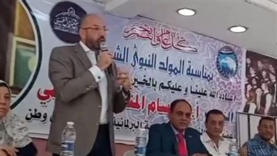 حسام المندوه الحسيني يشهد احتفالية المولد النبوي في بولاق الدكرور