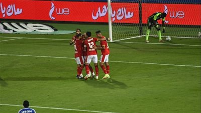 كهربا يحرز هدف الأهلي الخامس بمرمى الحرس الوطني في دوري أبطال أفريقيا