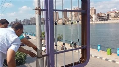 حملات لمراجعة الإعلانات بالشوارع والميادين لإزالة المخالف في الدقهلية | صور