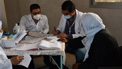 إقبال كثيف على قافلة جامعة المنصورة 