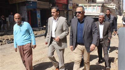 رئيس مياه الأقصر يتابع أعمال مشروع تطوير المرافق بشارع يوسف حسن