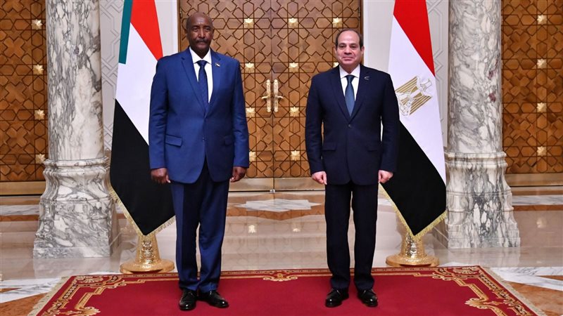 الرئيس السيسي والبرهان،