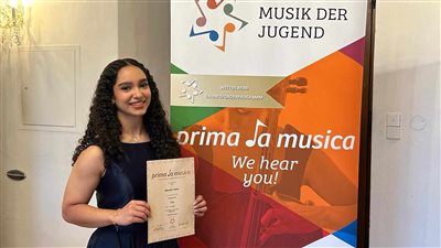 النجمة المصرية بالنمسا مريم طاحون تواصل كتابة التاريخ