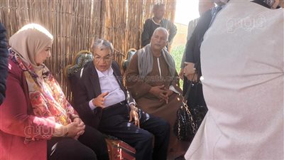 وصول وزيرة التضامن الاجتماعي إلى المنيا لافتتاح مشروع زراعي مع الفاو (صور)