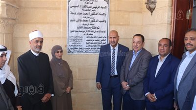 بتكلفة 6 ملايين جنيه، افتتاح أعمال تطوير مسجد الفتح ببني سويف
