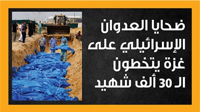ضحايا العدوان الإسرائيلي على غزة يتخطون الـ 30 ألف شهيد (إنفوجراف)