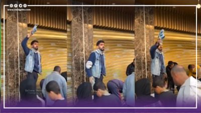 اللي معاه ينقي واللي معوش ينقي هي لله، فلسطيني يبيع الأحذية بسعر رمزي (فيديو)