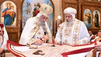 البابا تواضروس يدشن كنيسة الأنبا أنطونيوس بحدائق القبة