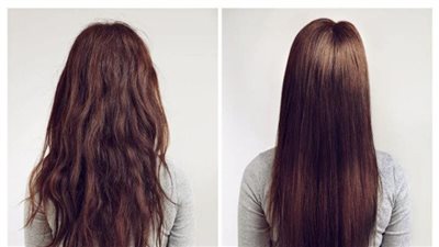 بروتين طبيعي في البيت لتنعيم وفرد الشعر