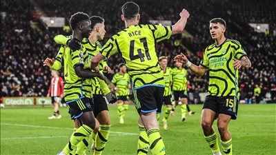 الدوري الإنجليزي، أرسنال يكتسح شيفيلد بسداسية