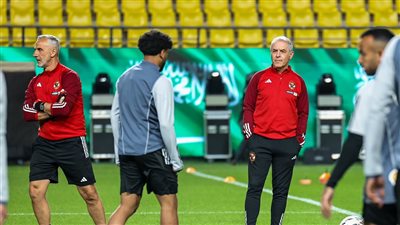 الاهلي يواصل تدريباته بعد الخسارة من البنك وسط غياب الدوليين 