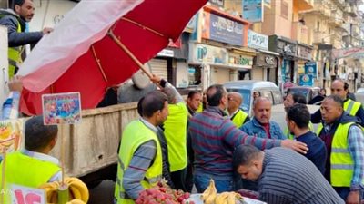 رفع 370 حالة إشغال طريق مخالف بنطاق 3 مراكز بالبحيرة 