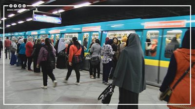 ارتفاع أعداد ركاب المترو بالخطين الأول والثانى مع بداية شهر رمضان