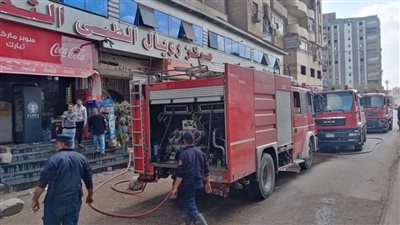 إخماد حريق داخل مستشفى خاص بشبرا الخيمة (صور )