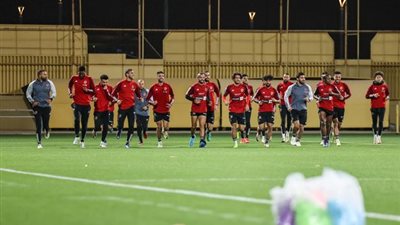  الأهلي يؤدي مرانه الرئيسي استعدادا لمواجهة الزمالك في نهائي كأس مصر (صور)